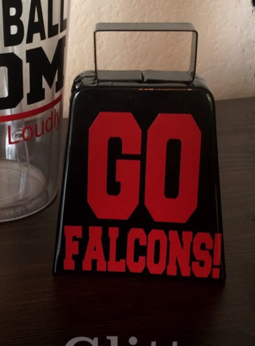 Football Fan Cowbell BLACK Bell Football Mom Football Girlfriend Etsy