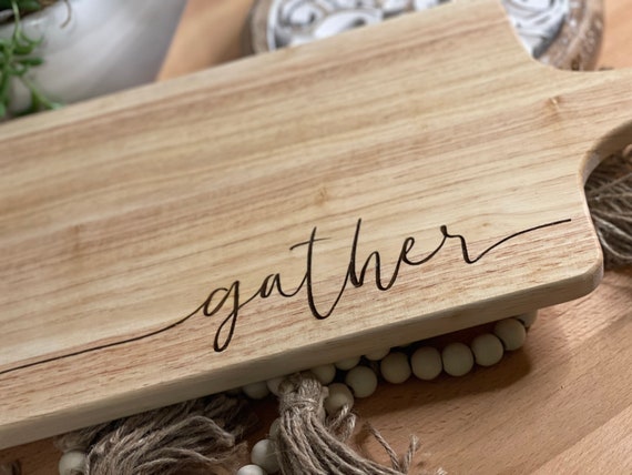 Gather Round Personalized Puzzle Piece Cutting Board