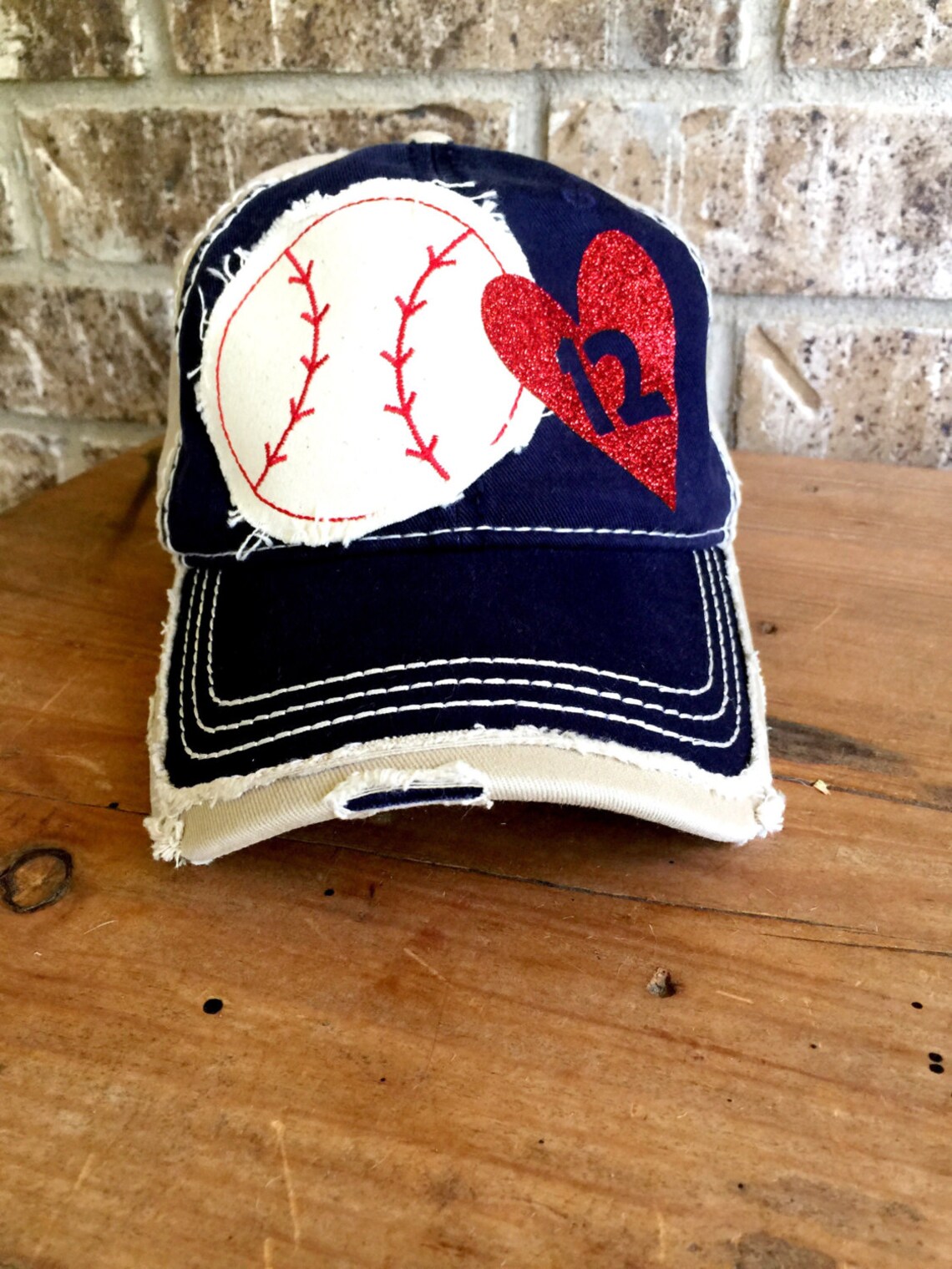 Customized Baseball Mom applique Cap Choose your Fun Etsy