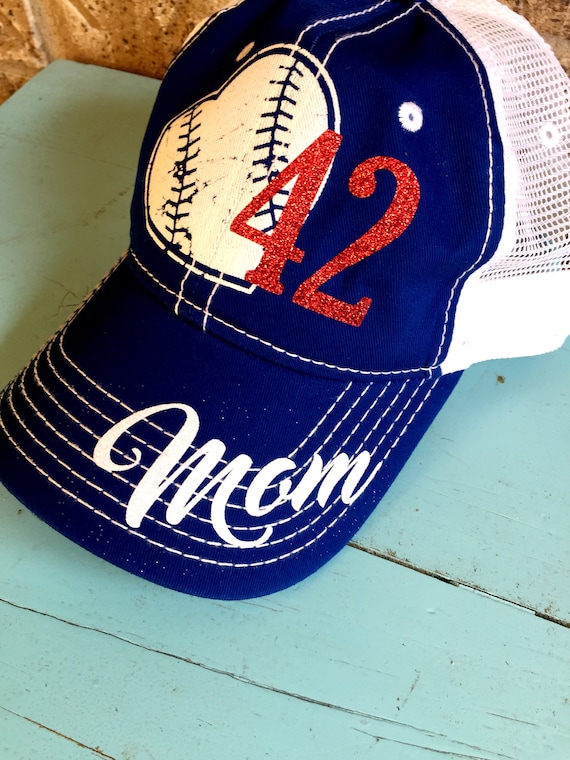 Customized Baseball Mom Cap PLEASE NOTE glitter color Fun | Etsy