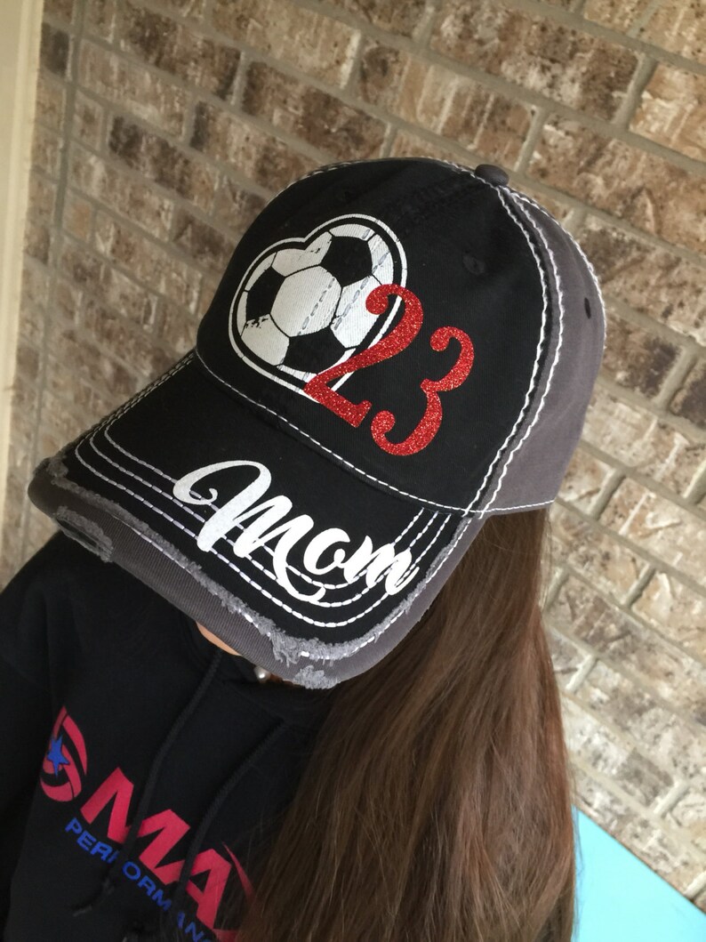 Customized Soccer Mom Cap Fun Soccer Baseball Cap Soccer Mom Etsy
