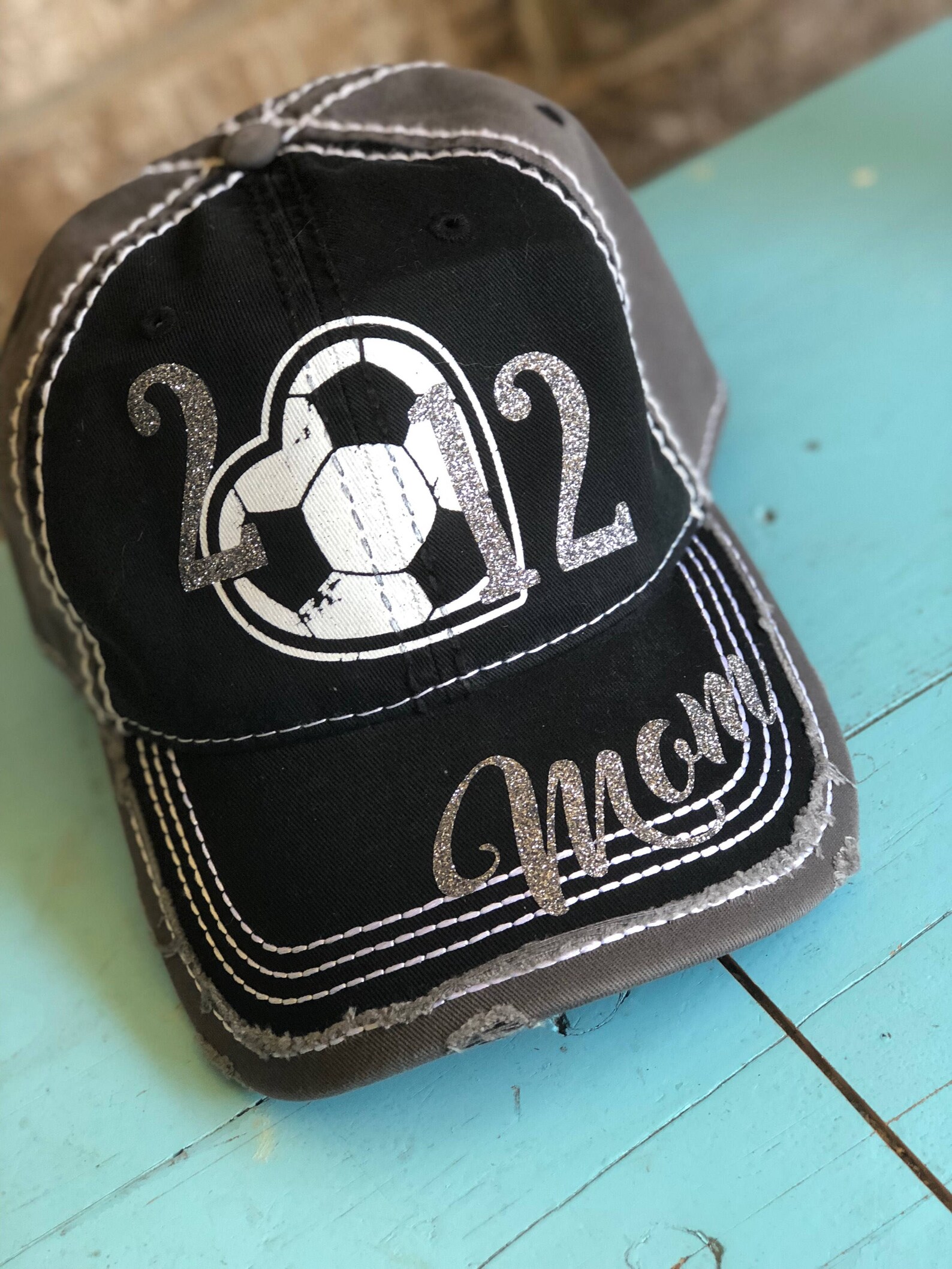 Customized Soccer Mom Cap Fun Soccer Baseball Cap With 2 Etsy