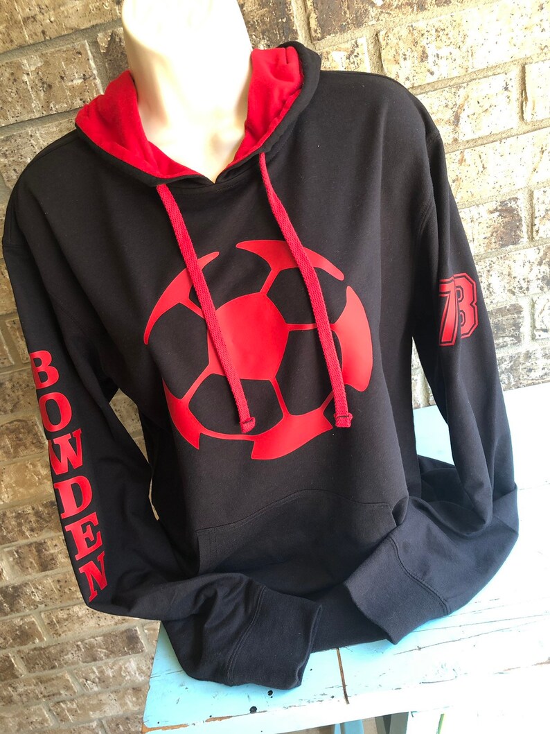 Soccer Mom Hoodie Customize Colors Soccer Sweatshirt Soccer Etsy