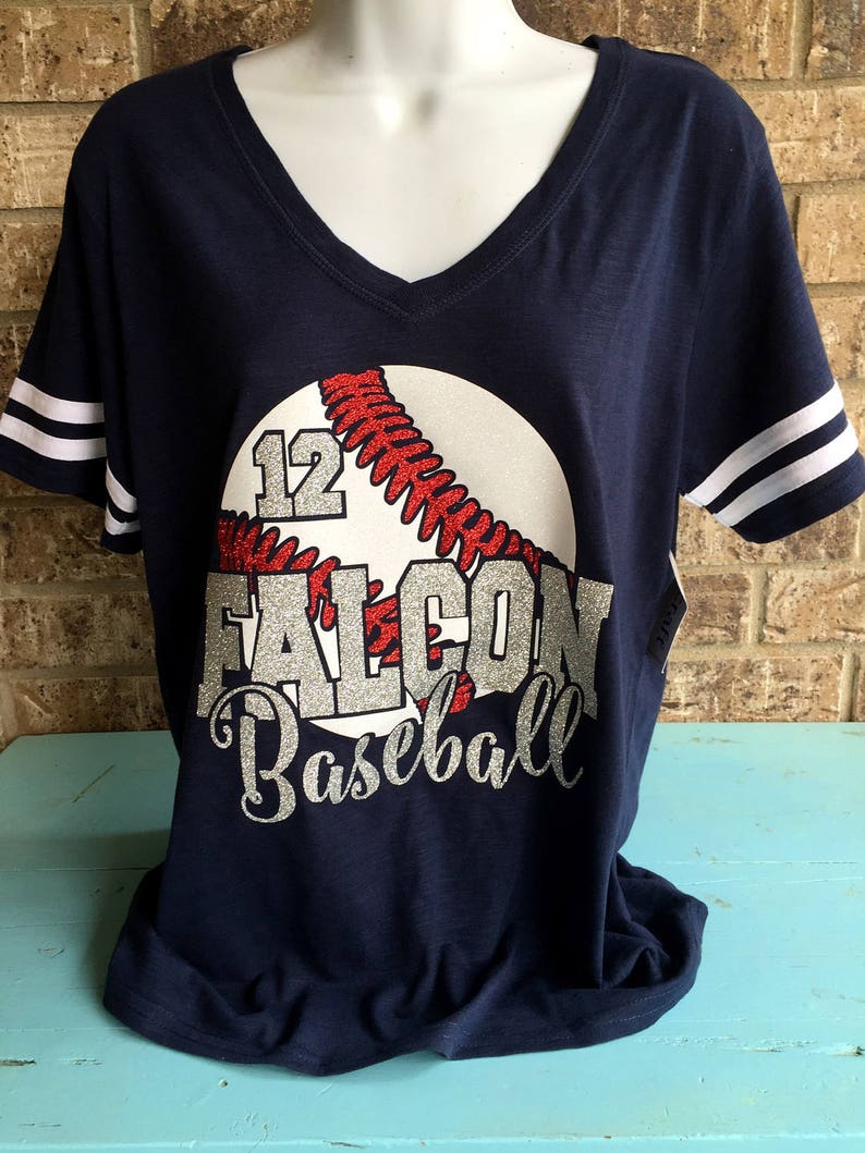 Plus size Custom Baseball Shirt baseball mom shirt Glitter Etsy