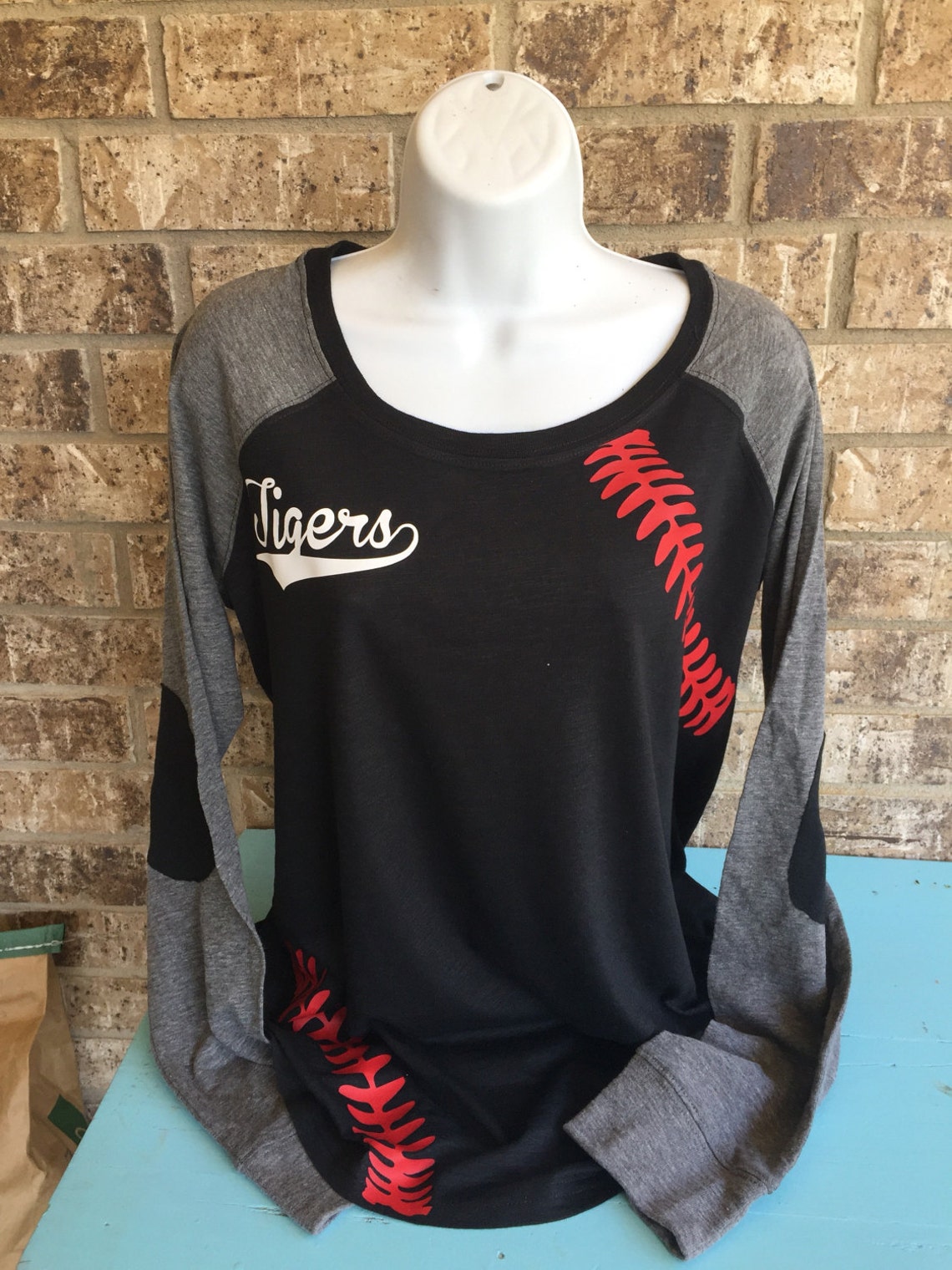 Baseball Laces TShirt baseball mom shirt with team name Etsy
