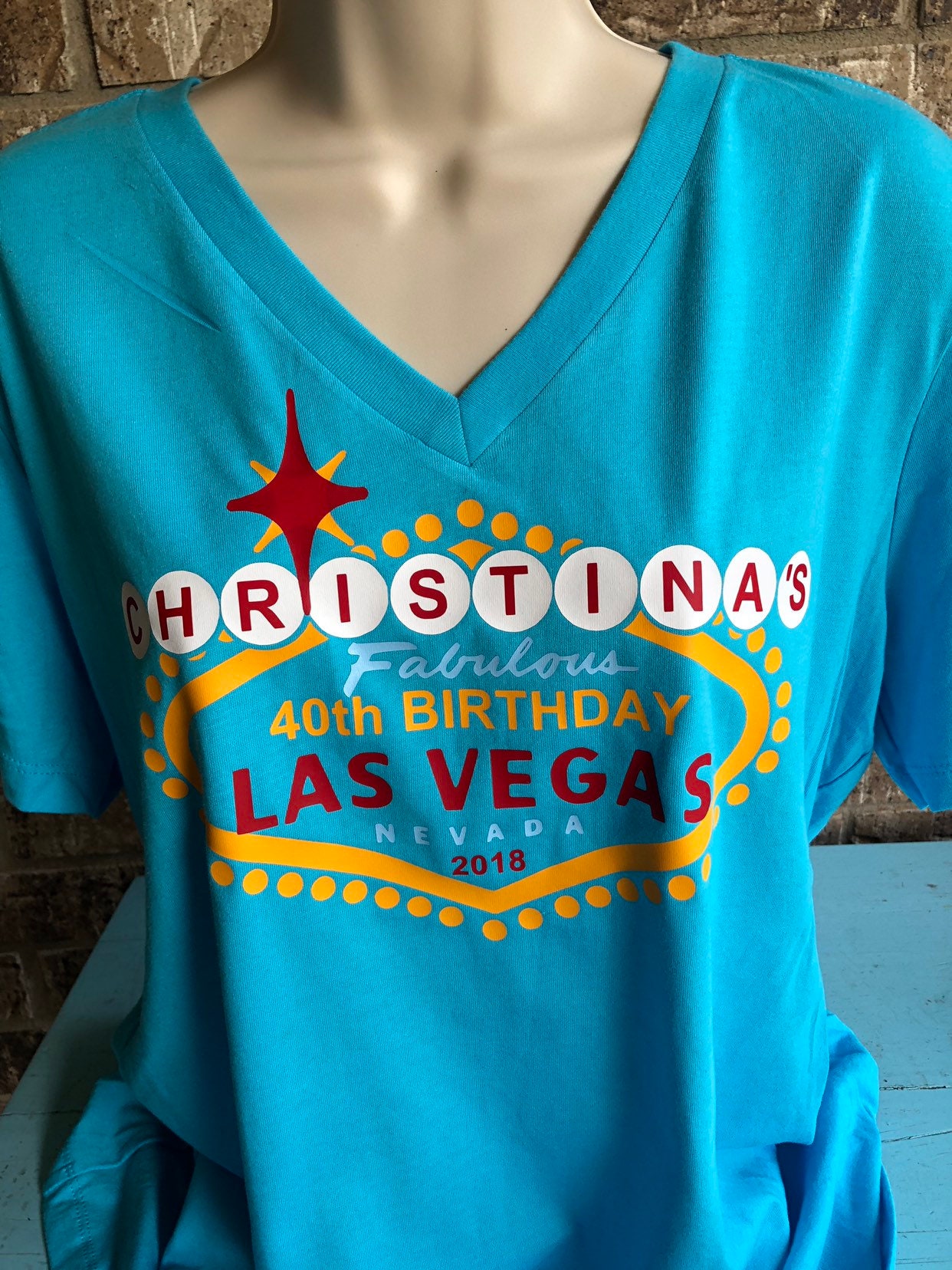 Las Vegas Shirt V neck Las Vegas Birthday Shirt Vegas Etsy
