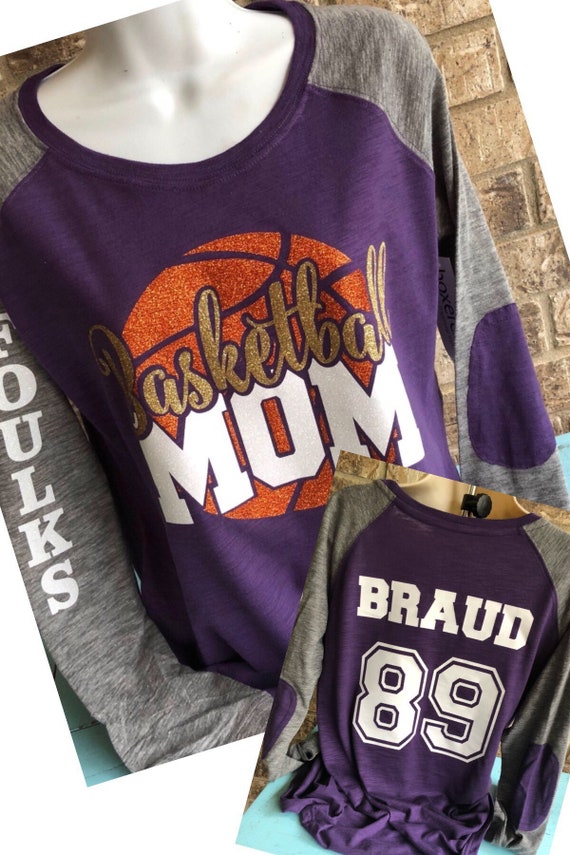 Custom Glitter Wrestling Mom w// Team Name Preppy Patch Women/'s Shirt Spirit Wear