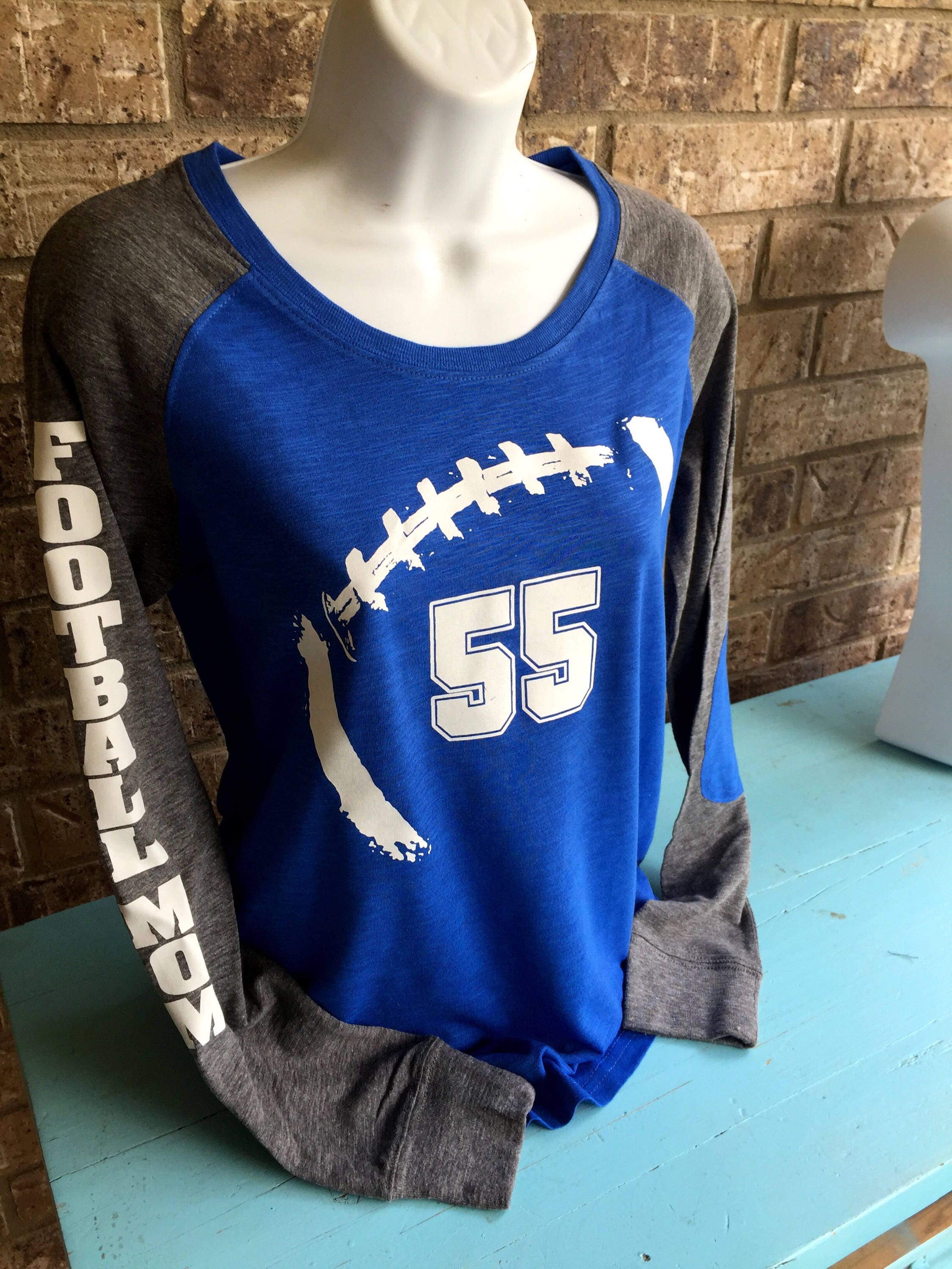 PLUS SIZE Football Mom Shirt with on front Football mom | Etsy