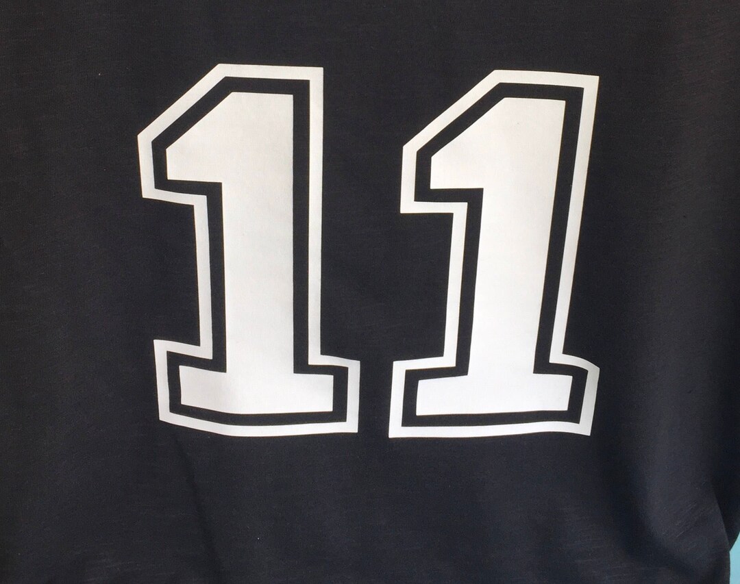 Number Only on the Back of Shirt MATTE Vinyl NOT for Purchase Alone - Etsy