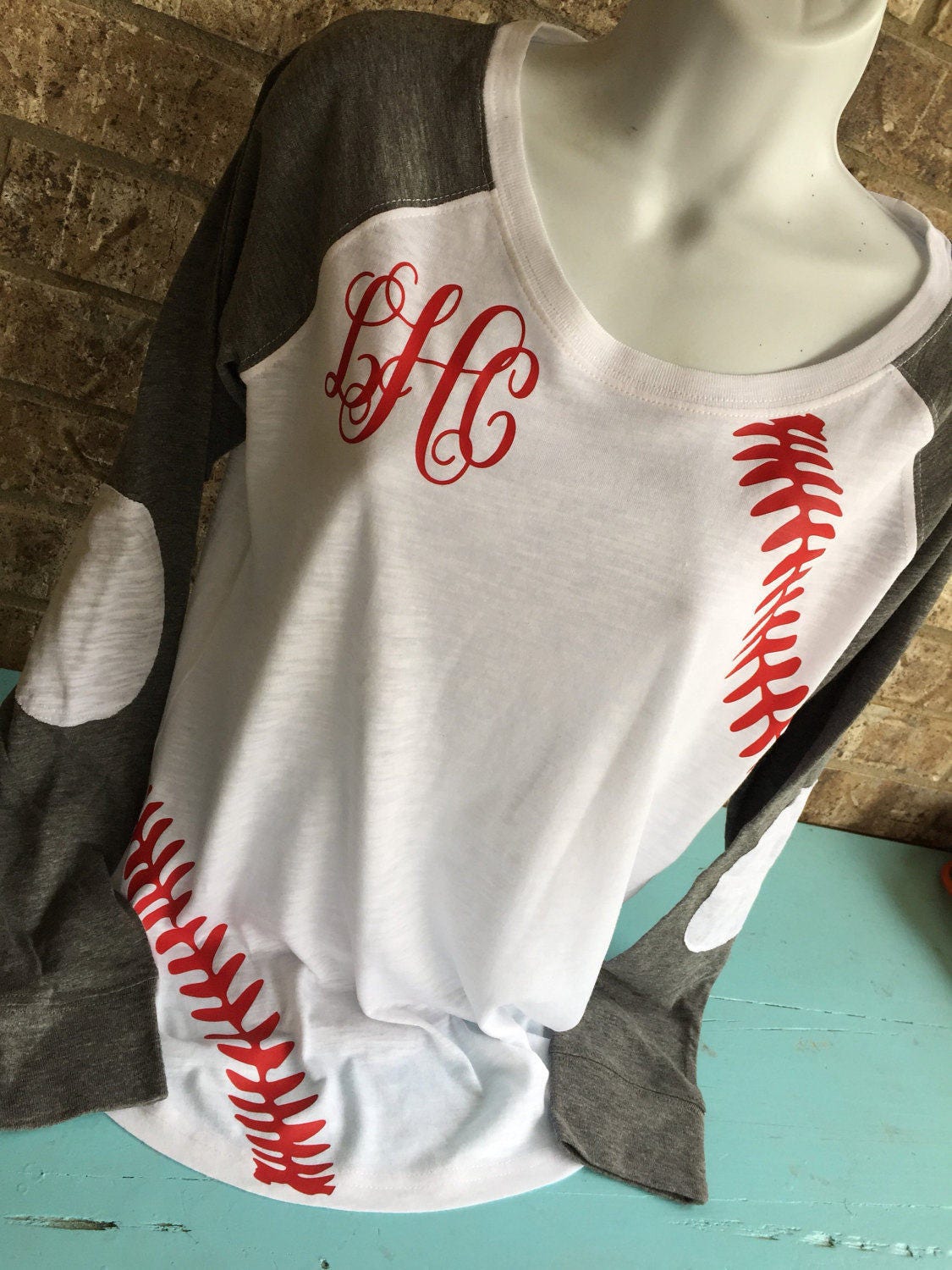 PLUS SIZE baseball mom shirt 1XP-4XP Baseball monogram | Etsy