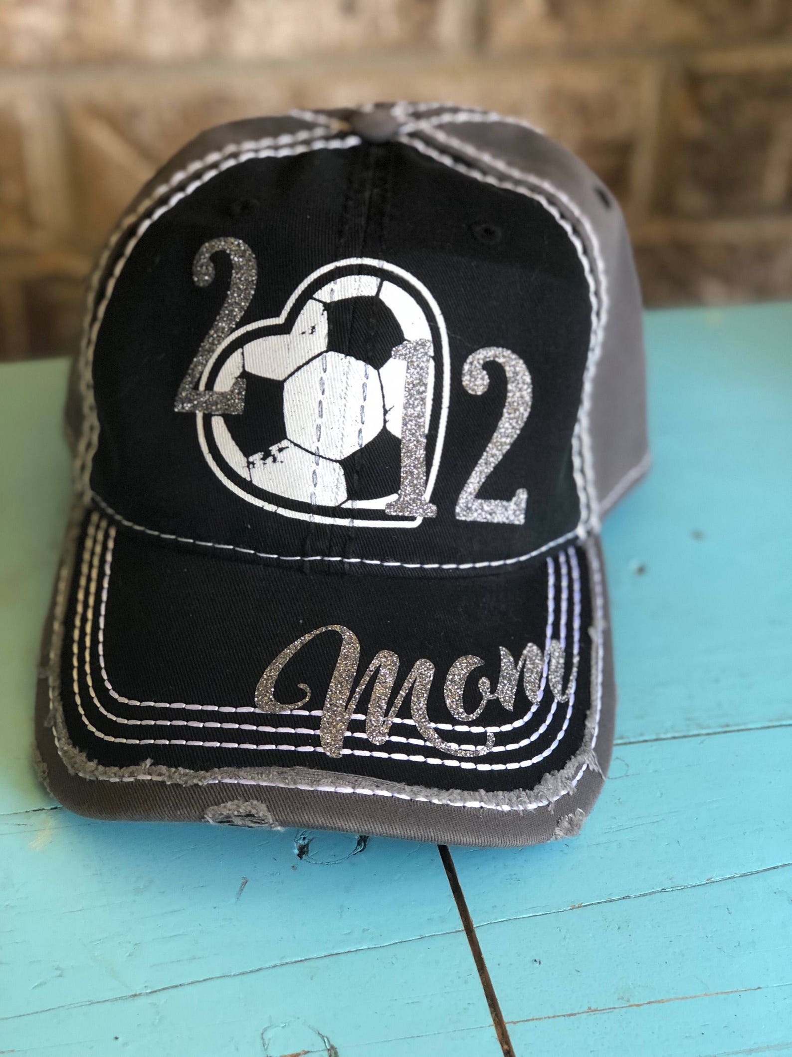 Customized Soccer Mom Cap Fun Soccer Baseball Cap With 2 Etsy