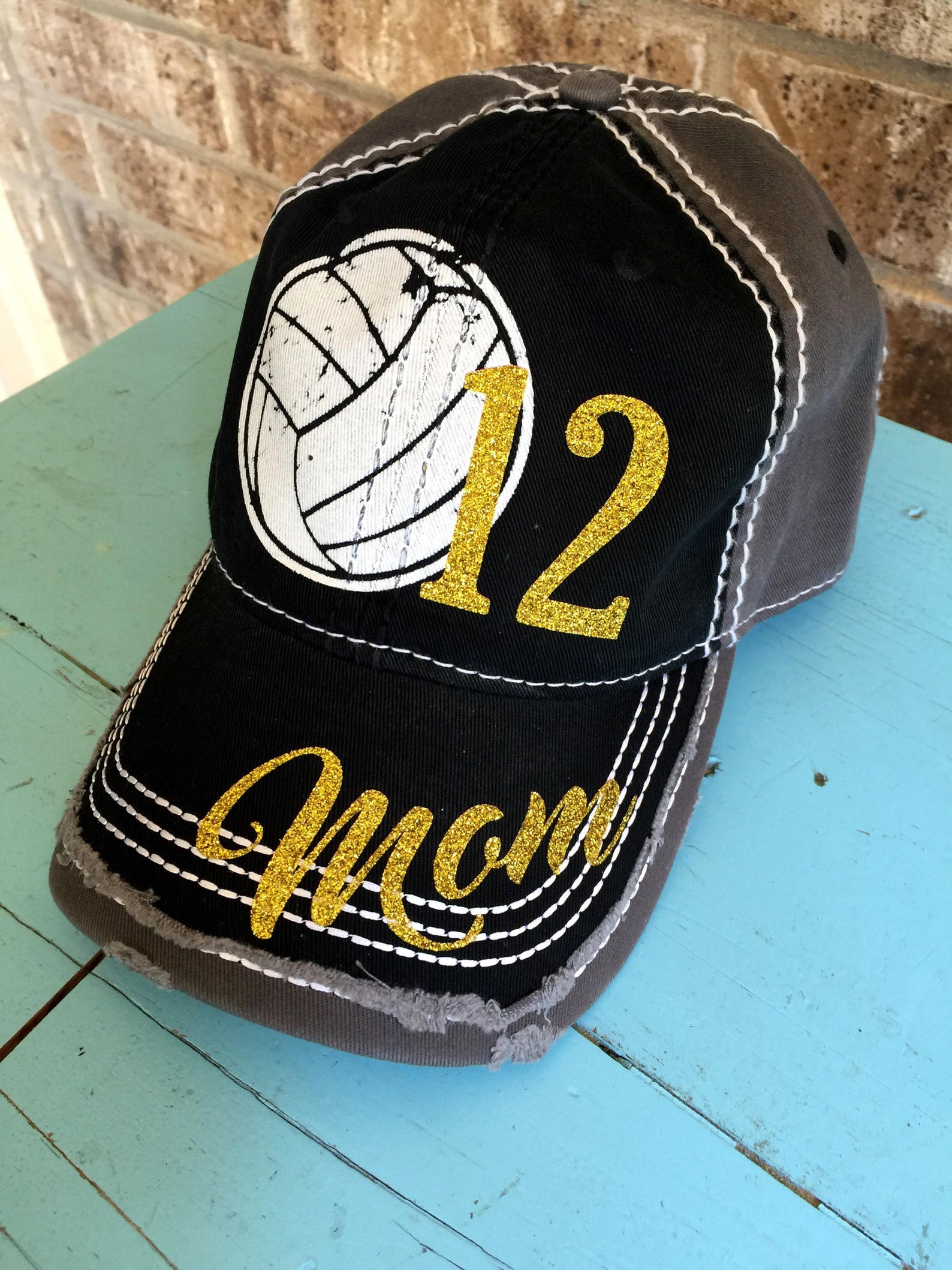 Volleyball Cap Customized Volleyball Mom Cap Volleyball Etsy