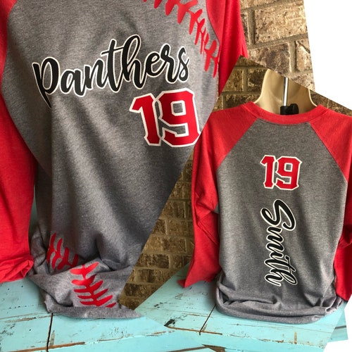 Baseball Shirt With Team Name and Personalized Team Etsy