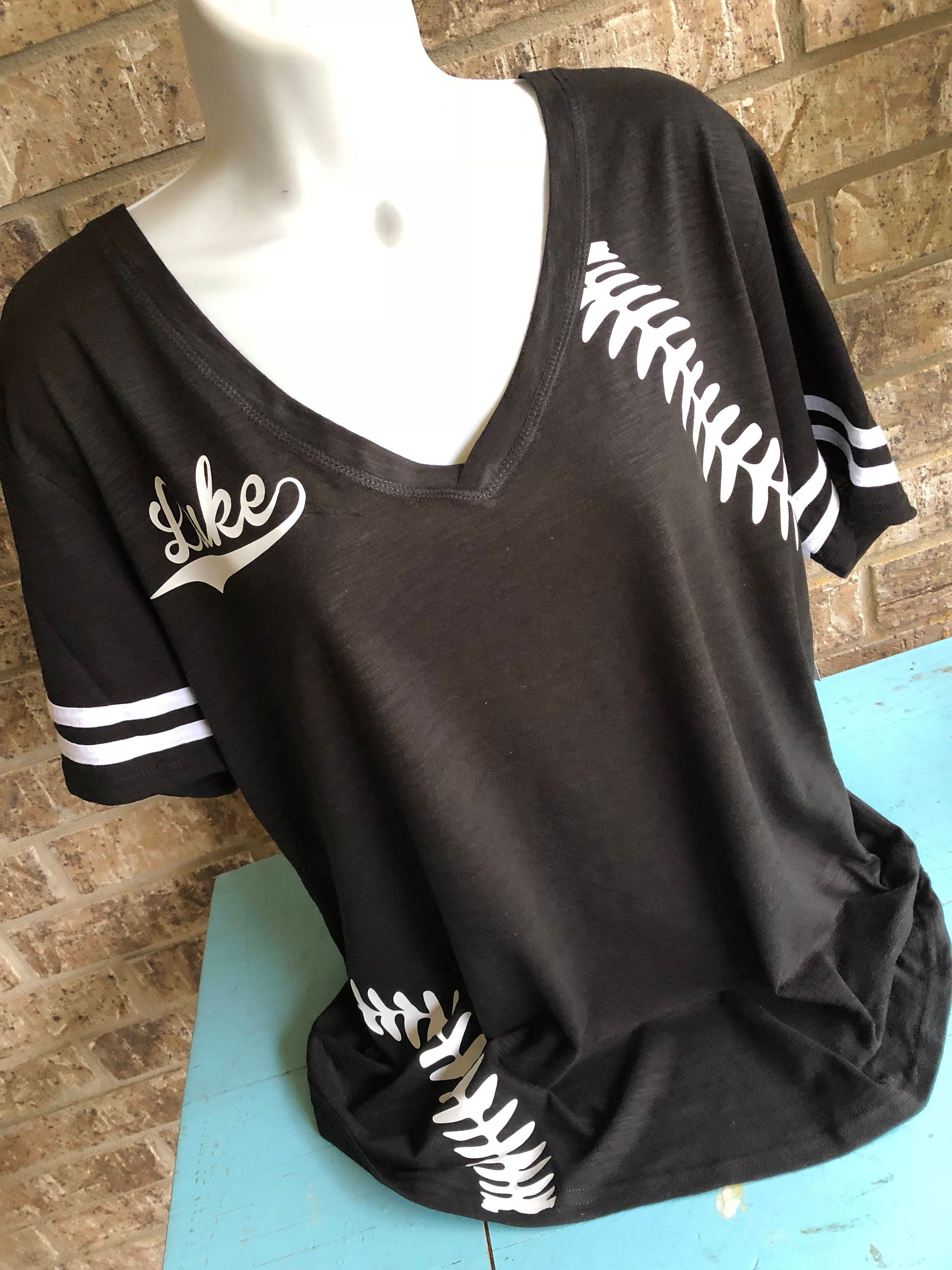 Baseball Laces TShirt baseball mom shirt WHITE baseball Etsy