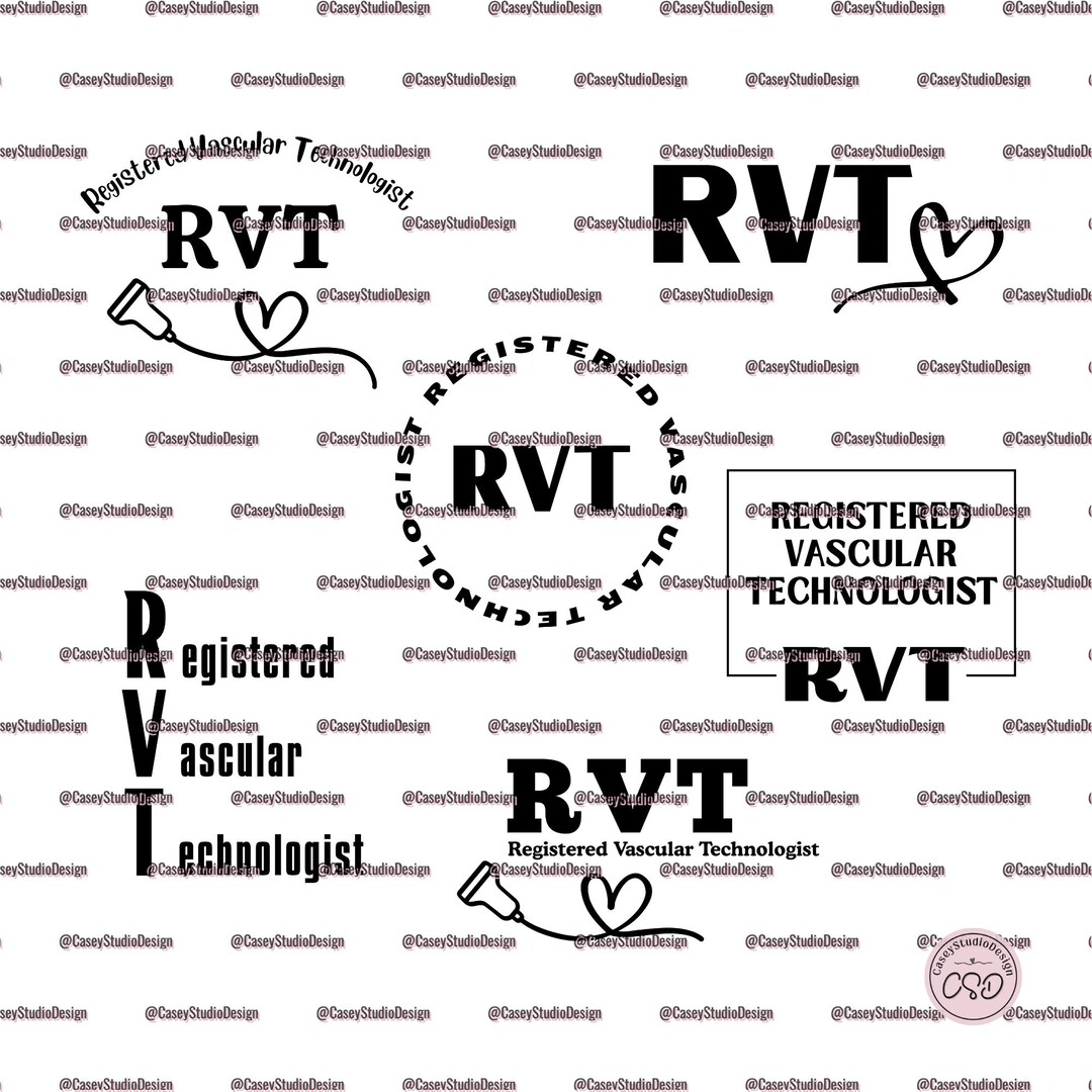 Radiology Rvt File RVT SVG PNG, Registered Vascular Technologist Ultrasound Design, Cricut ...