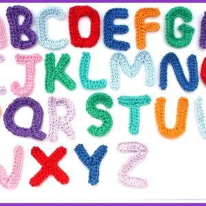 1 Applique letters, Crochet applique, 1 alphabet letter, cardmaking, scrapbooking, appliques, handmade, sew on patches. embellishments