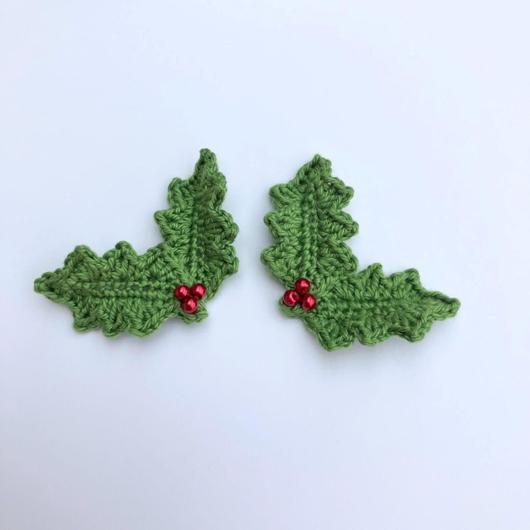 Crochet Crochet Applique Christmas Crochet Appliques 4 Small Crochet