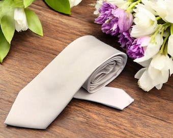 Biscotti / Pale Taupe  men's necktie with  pocket square option