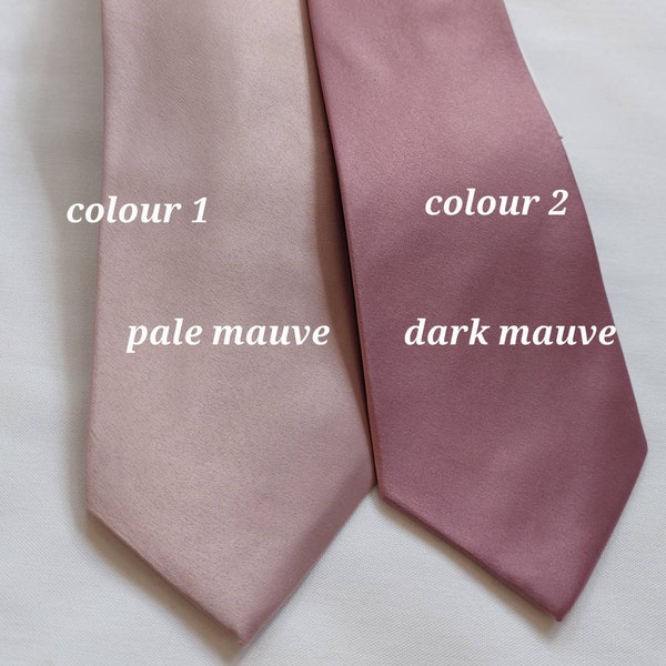 Purple orchid/ Mauve dusky pink  men's necktie