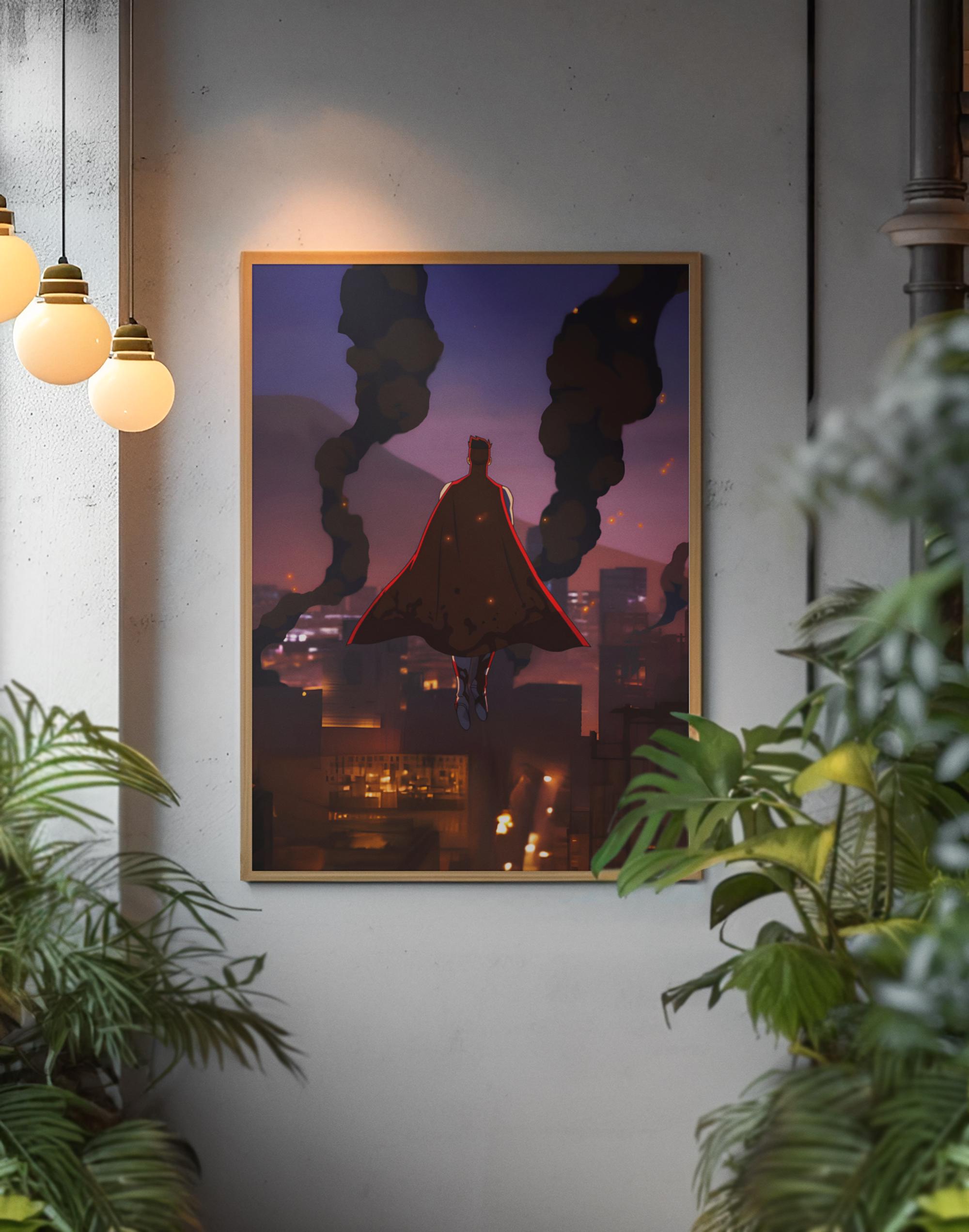 Omni-mark Poster | Invincible Fan Art Wall Decor | Superhero Digital ...