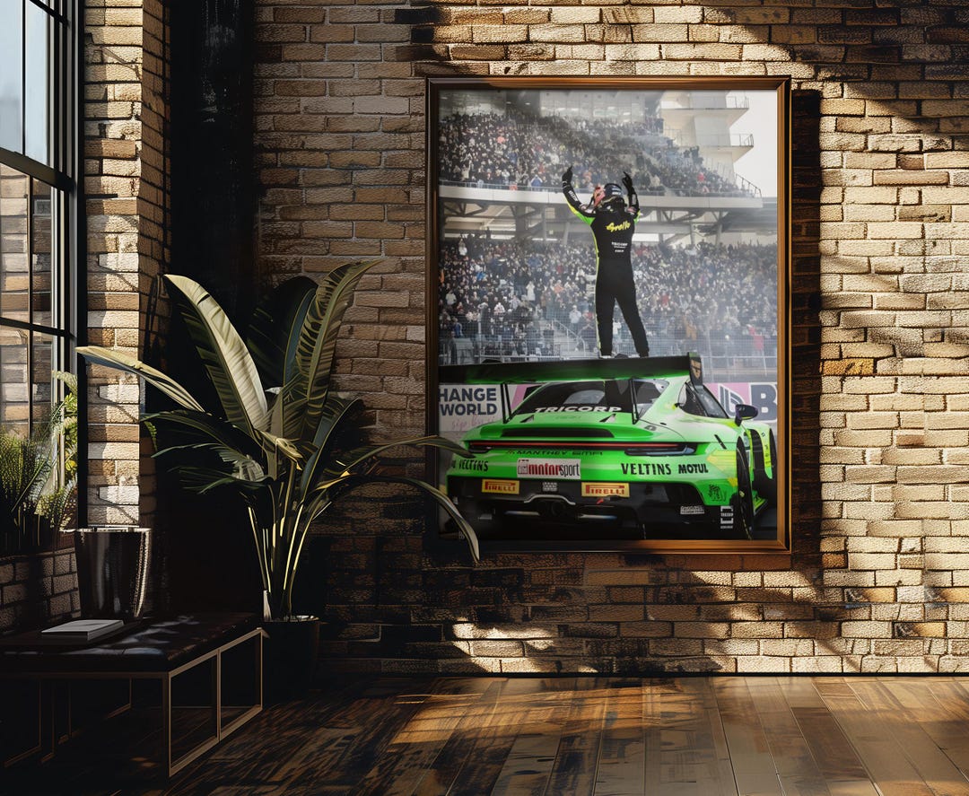 Deccor Racing Manthey EMA Porsche DTM Victory Poster | GT Racing Champion Art ...