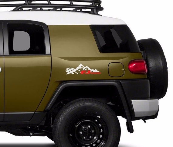 Mountains Side 2 Colors Vinyl Decal Sticker Fits To Fj Cruiser Etsy