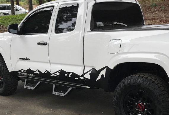 Toyota Tacoma Side Door Rocker Panel Mountain Decal Sticker 04 19
