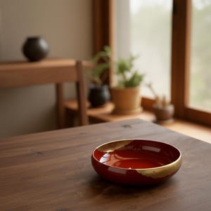 Bol en céramique floral peint à la main Plat décoratif en porcelaine de 20 cm (8 po.) Bol de service de style japonais