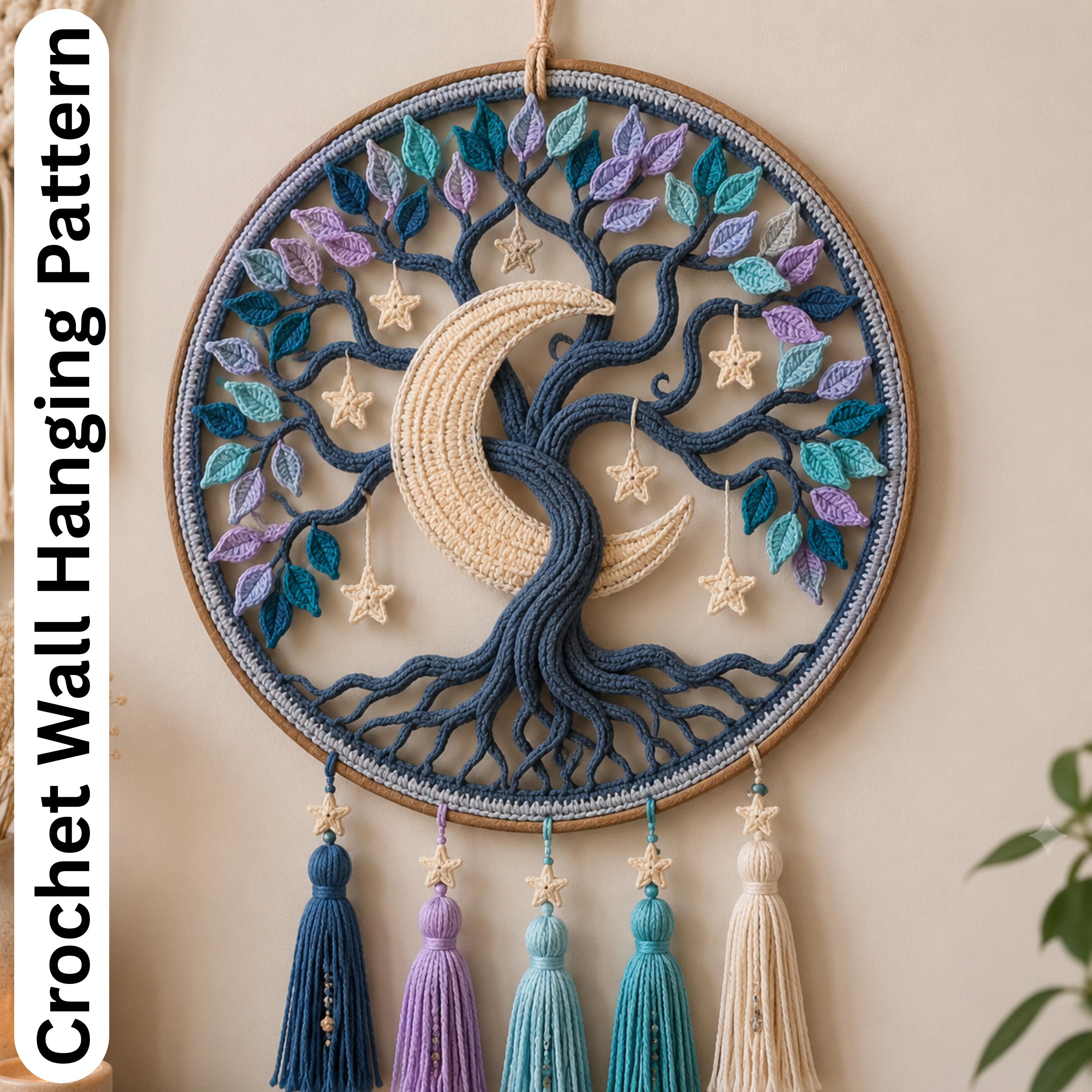 Tree of Life Wall Hanging with Moon Detail