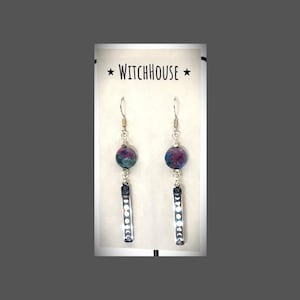 Moon Phase Bar Earrings – Ruby Zoisite