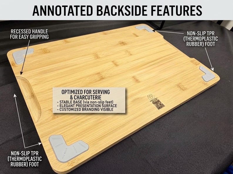 Custom Football Cutting Board, Personalized Green Bay Packers Fan Charcuterie Board, Serving Tray, Engraved Football Field Kitchen Decor bild 15