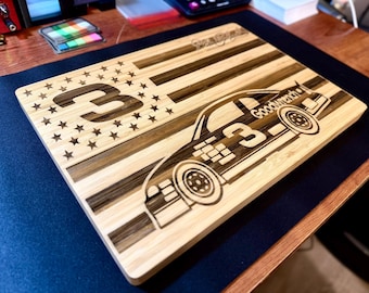 Tabla de cortar personalizada Dale Earnhardt #3 Nascar - Bandeja para servir embutidos