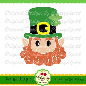 St. Patrick's Day Leprechaun svg Silhouette & Cricut Cut Files STP25