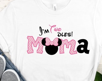 I'm Twodles Mama svg png jpg Silhouette & Cricut Cut Files, T-Shirt, Iron on, Transfer MM99