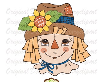 秋のかかし SVG：感謝祭の Cricut カットファイル（デジタルダウンロード）
