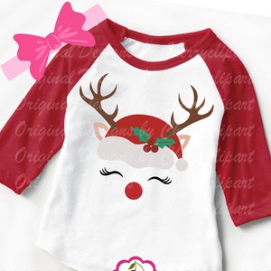 Weihnachten Rentier Silhouette und Cricut Cut Dateien CHSVG124