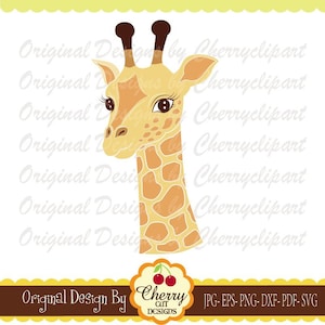 Baby Giraffe SVG: Animal Silhouette Cut Files (Digital Download)