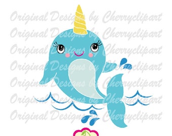 Download Narwhal Birthday Svg Etsy