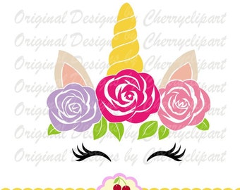 Free Free Unicorn Face With Roses Svg 359 SVG PNG EPS DXF File