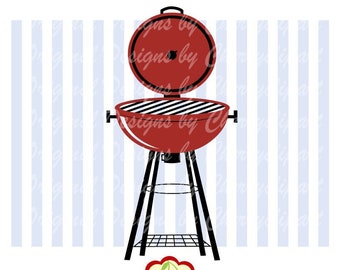 BBQ Grills SVG Dxf , Barbecue BBQ svg, 4th of July svg Silhouette & Cricut Cut Files,clip art  JULY26