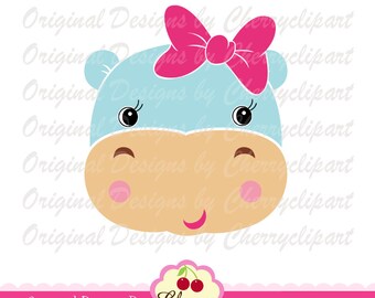 Download Baby hippo svg | Etsy