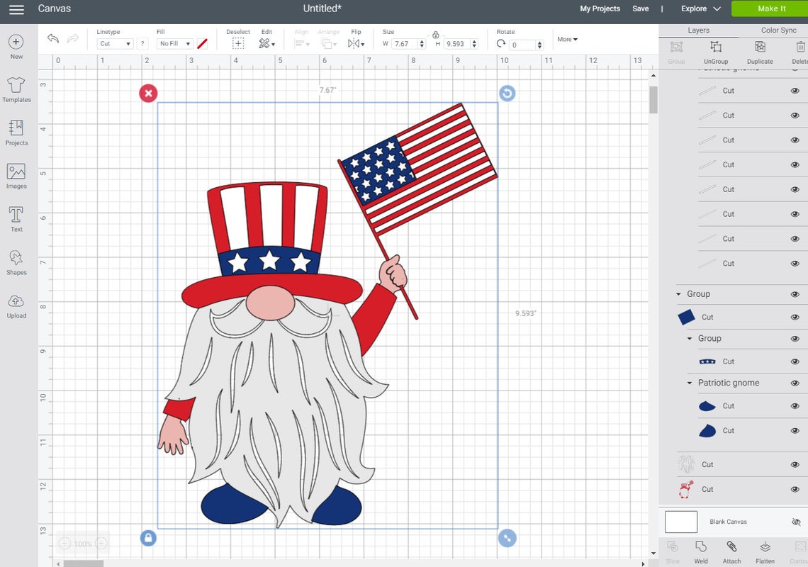 Download Patriotic gnome svg 4th of July gnome svg gnome with | Etsy