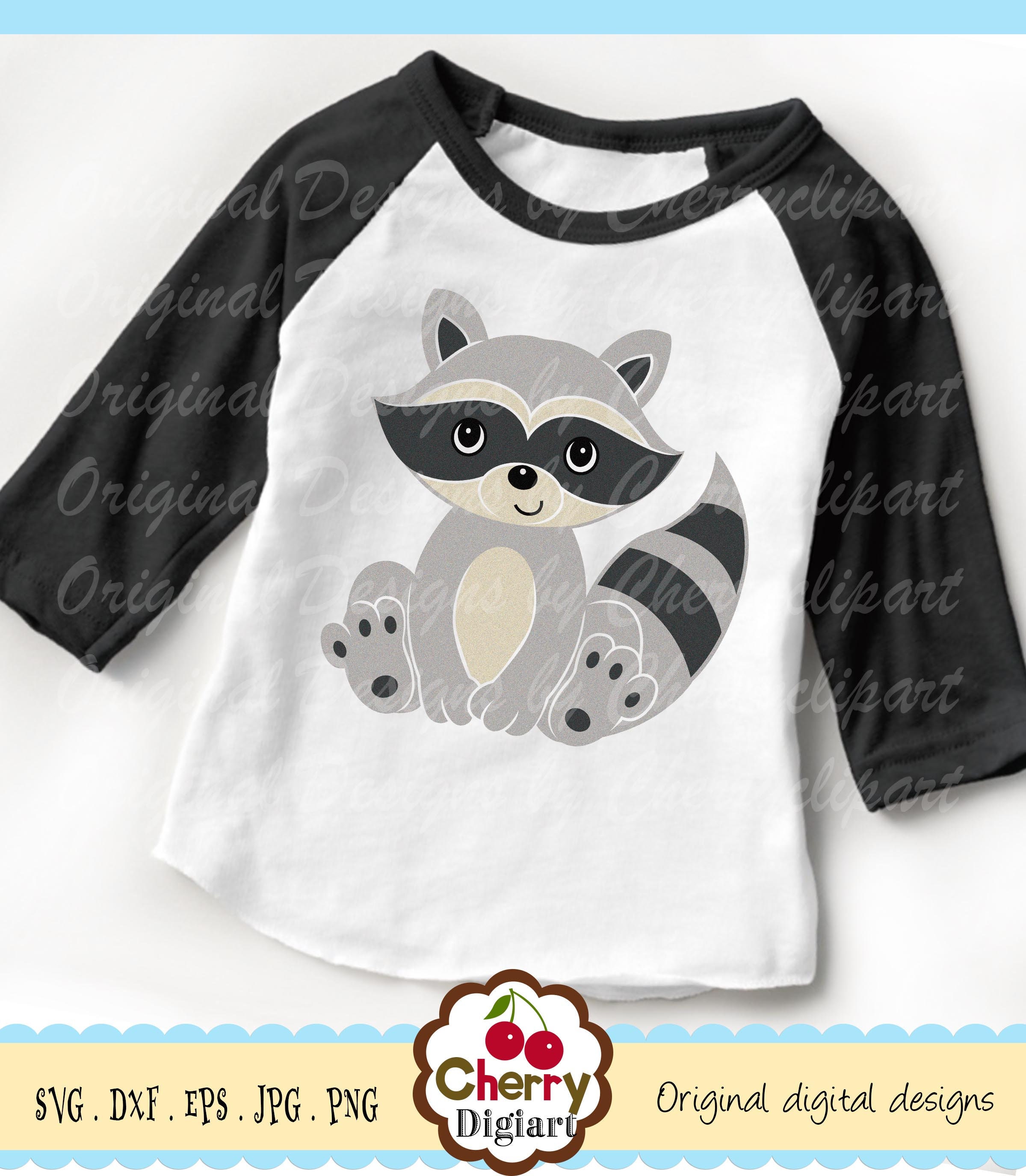 Download Svg Dxf Raccoon Baby Raccoon Svg Jungle Animal Svg Etsy