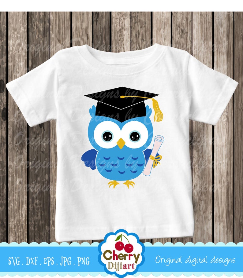 Download Graduation owl SVG DXF Graduation cap boy owl svg Silhouette | Etsy