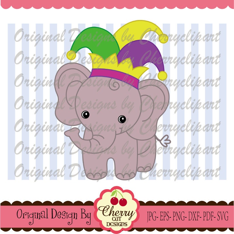 elephant mardi gras beads