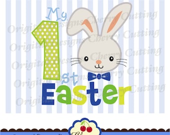My 1st Easter Bunny Boy PNG SVG: Sublimation Art & Cut File (Digital Download)