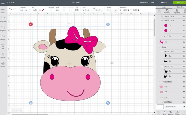 Free Free 180 Baby Cow Face Svg SVG PNG EPS DXF File