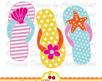 Flip Flops PNG SVG: Summer Clipart, Iron On Transfer (Digital Download)