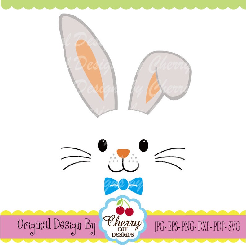 Download SVGDxf Bunny boy face Easter bunny boy Easter SVG Dxf | Etsy
