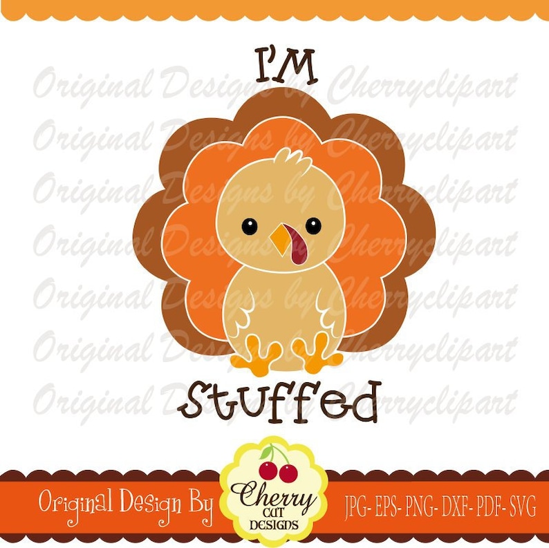 Download Thanksgiving svg I'm Stuffed Baby Turkey boy Svg | Etsy